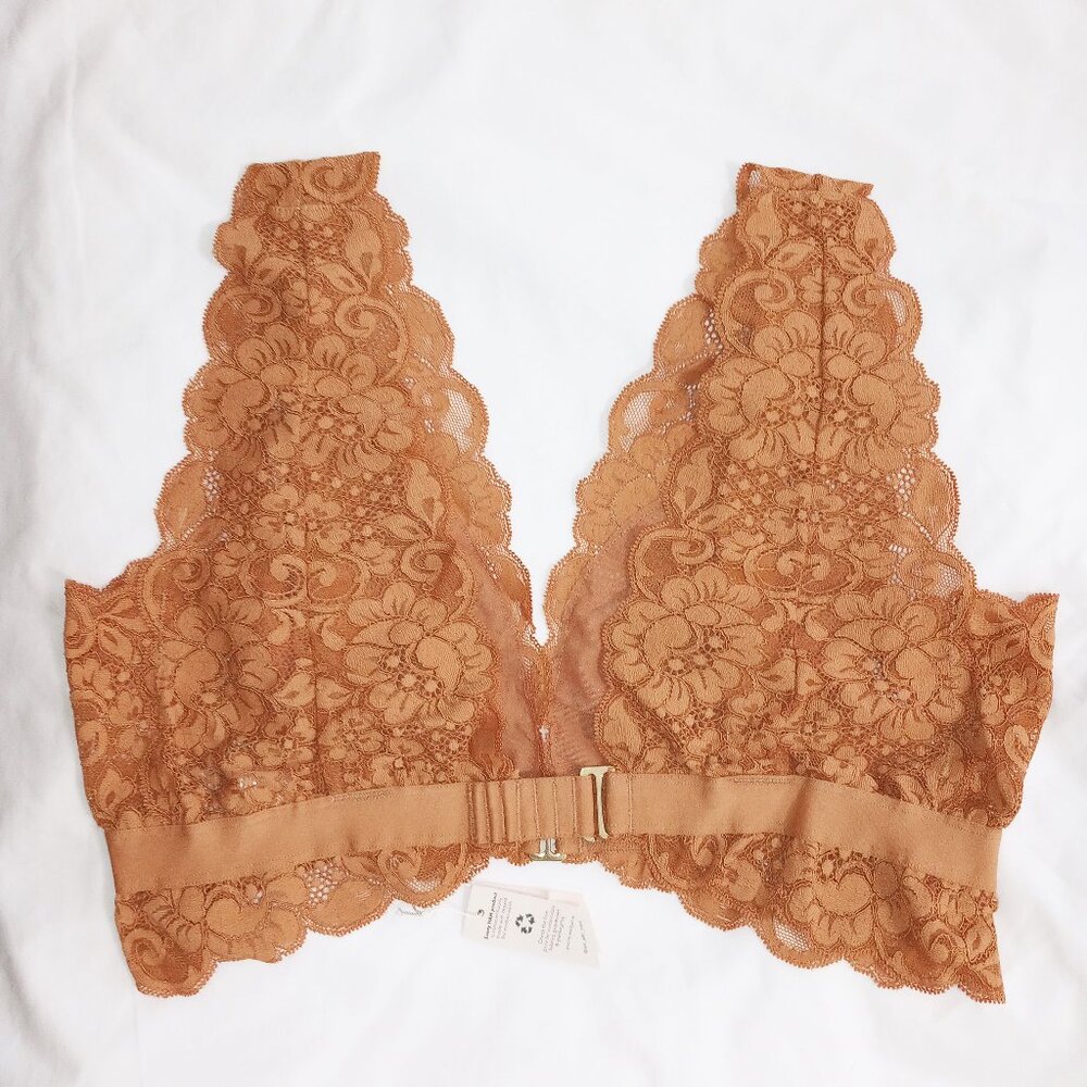 S NWT $58 We Are HAH Got Ur Back Lace Bra Brown Sugar 34B 34C Your Back - Picture 5 of 7